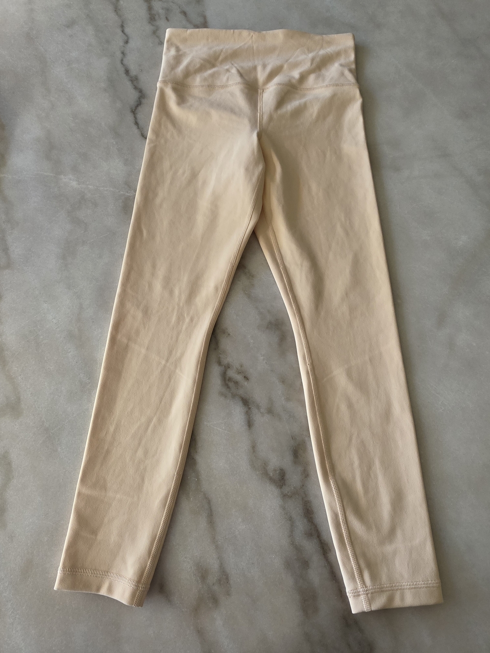 Athleta High-Waist Creamy Peach Leggings